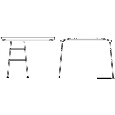 Targa top aluminium 1,92 x 1,72 m | EAN 8033137215735 Ref 48.195.10