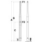 
Chandelier p. base mâle AISI316 625 mm 
