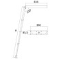 
Echelle escamotable standard AISI316 3 marches 
