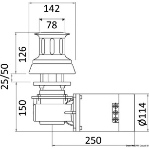 
Treuil de touage Italwinch Nestor 1500 W 24 V 
