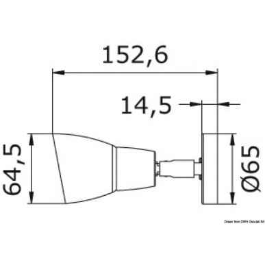 
Spot LED boîtier en inox 
