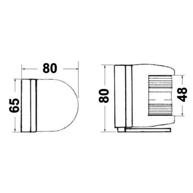 Feux de navigation UTILITY 77 + base arrière| EAN 8033137015250 Ref 11.416.01