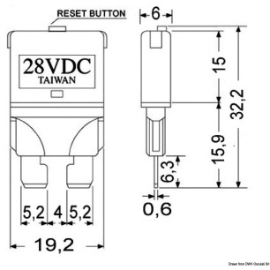 
Fusible  fiche réarmable 20 A 
