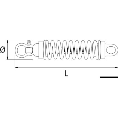 
Dispositif amarrage DOUGLAS MARINE Cardan 90mm 
