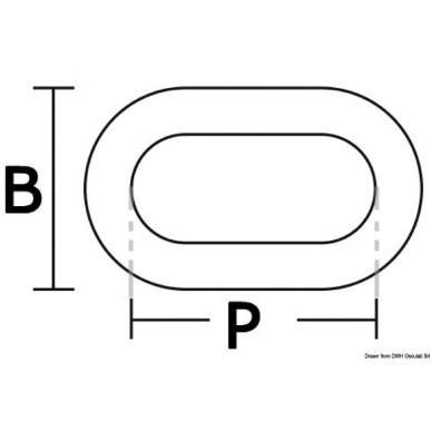 
Chaîne calibrée galvanisée  chaud 70 10mm x 50 m 
