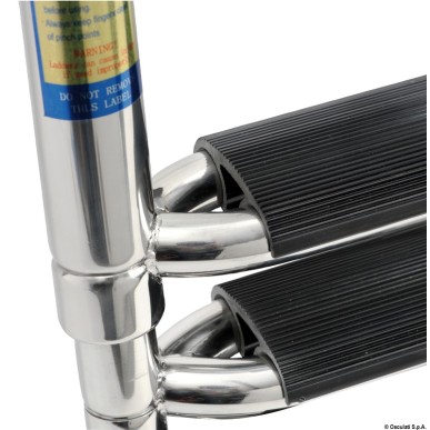 Echelle télescopique large AISI316 noir 5 marches | EAN 8033137151811 Ref 49.541.65