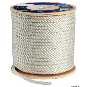 
Bout blanc 3 torons 6 mm 
