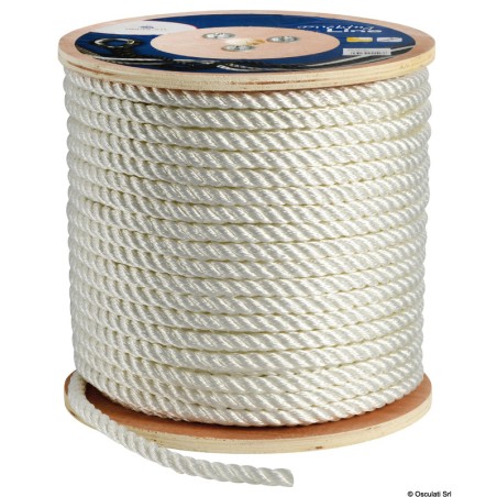 
Bout blanc 3 torons 6 mm 
