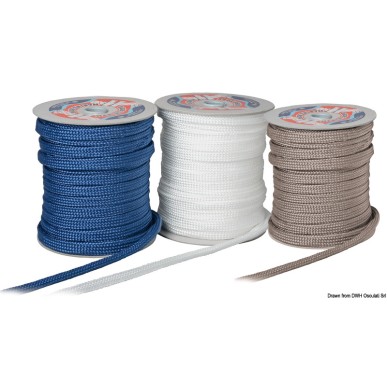 
Tresse plate grise pare-battage 14 mm x 50 m 
