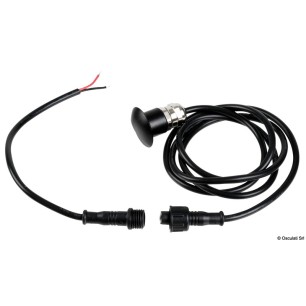
Lumière courtoisie LED bleu corps aluminium anodisé matt noir 
