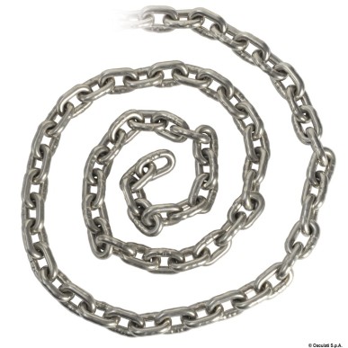 Chaîne inox calibrée 12 mm x 75 m | EAN 8033137067037 Ref 01.375.12-075