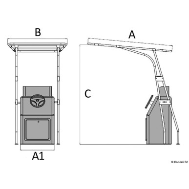 T-Top aluminium anodisé Ref 48.194.12