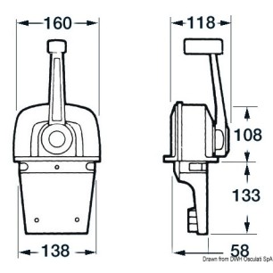 
Boîtier de commande mono-levier ULTRAFLEX B73 
