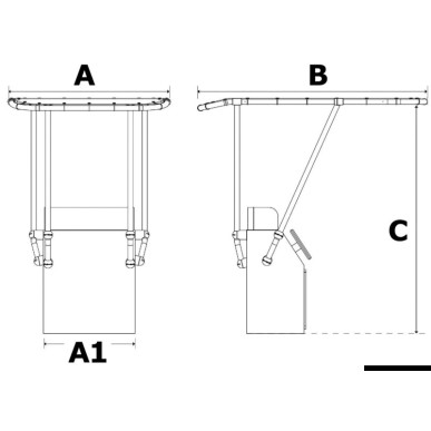 T-Top professionell aluminium 2000x1400 mm | EAN 8033137148927 Ref 48.193.00