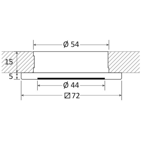 
Spot LED encastrement Propus blanc 
