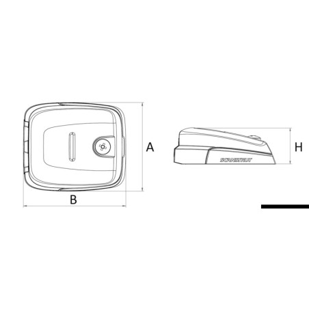 
Etoupe horizontal SCANSTRUT plastique noir 6-10mm 
