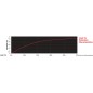 
Tresse rouge Marlow Excel Racing 3 mm 

