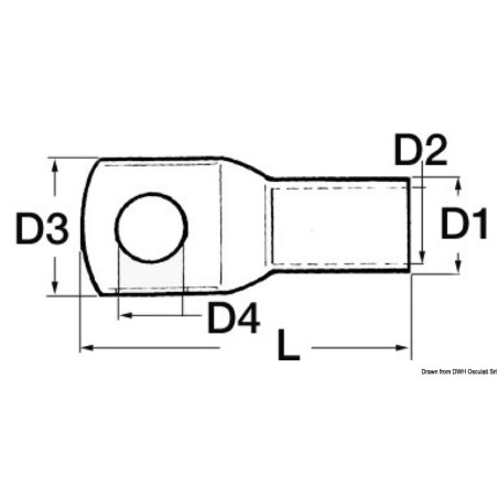 
Cosse de puissance x câble 10 mm² 
