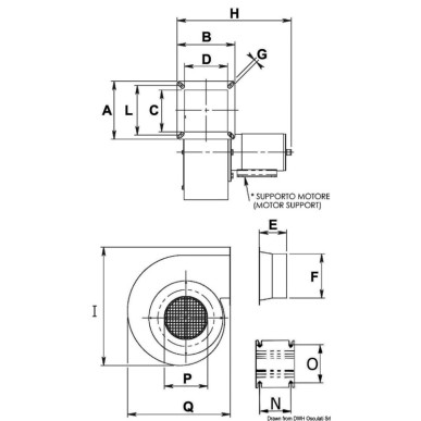 Ventilateur centrifuge 24 V 300 W 16 A LD | EAN 8033137094569 Ref 16.102.11
