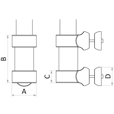 Kit douilles fixation au chandelier Ø 38 mm | EAN 8033137218965 Ref 46.815.12