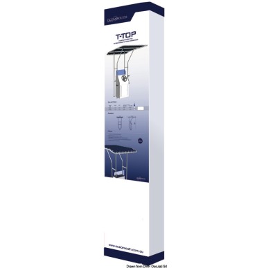 T-Top aluminium 1700 x 1400 x 2050 mm | EAN 8033137148934 Ref 48.194.02