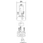 
Presse-étoupe vertical SCANSTROUT plastique noir Ø 2/8mm 
