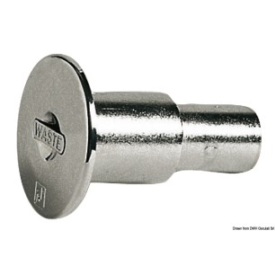 
Bouchon incliné 30° laiton chromé WATER 38 mm 
