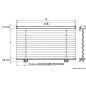 
OCEANAIR Skysol Motion rideau plissé 680 x 750 mm 

