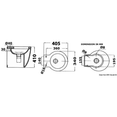 WC électrique Slim 24 V | EAN 8033137051562 Ref 50.214.24