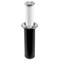 
Lampe de table  LED Aurora escamotable lunette rond inox 
