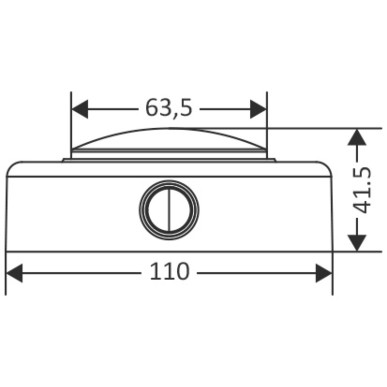 
Plafonnier LED extérieur blanc, corps en ABS 
