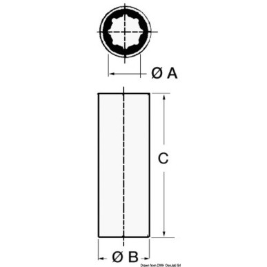 Bague transmission 2" x 2"5/8 | EAN 8033137157950 Ref 52.210.50
