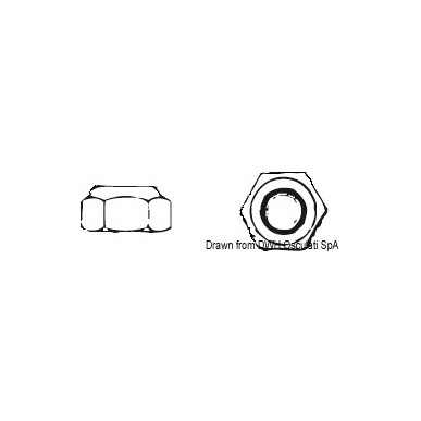 Ecrou hexagonal indésserable 5 AISI 304 AUTOBL.5| EAN 8033137179532 Ref A2-982-05