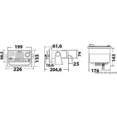 Radio RAYMARINE VHF Ray63/Ray73| EAN 8033137192043 Ref 29.718.27
