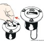 
Bouchon laiton chromé DIESEL 50 mm 
