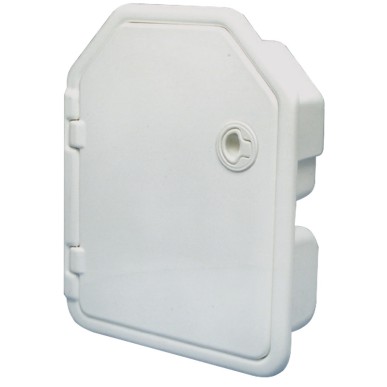 
Niche double p. extincteur ABS blanc 
