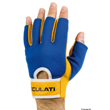 
Gants cuir demi-doigts M 
