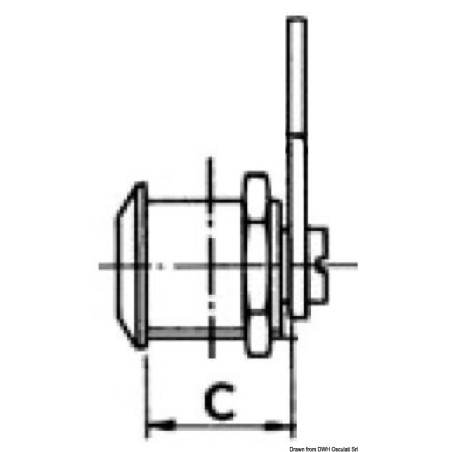
Serrure cylindre 15 mm 

