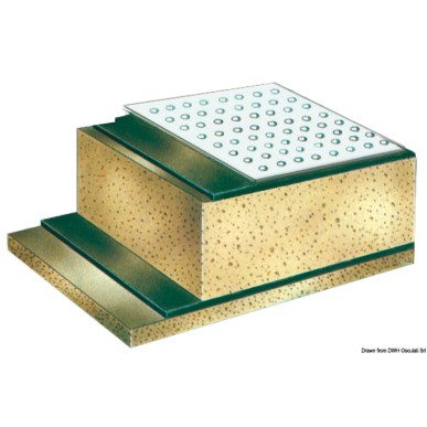Panneaux d'insonorisation+ d'isolation acoustique + tissu fibre de verre ISO 4589-3| EAN 8033137168376 Ref 65.100.00