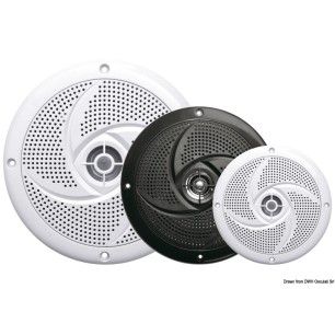 
Enceintes double cône ultra slim 6,5" - noir 
