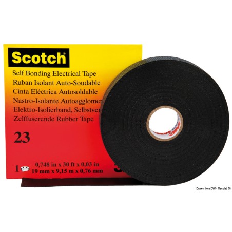 
3M Scotch 23 noir 19mm x 9m 
