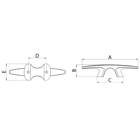 
Taquet Bull Dog Black Line 158 mm 
