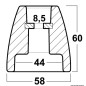 
Ogive aluminium JOHNSON/EVINRUDE G2-série 200/300 

