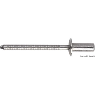 Rivet inox tête normale 4,8x14mm sachet 100 pcs | EAN 8033137199868 Ref 37.221.14