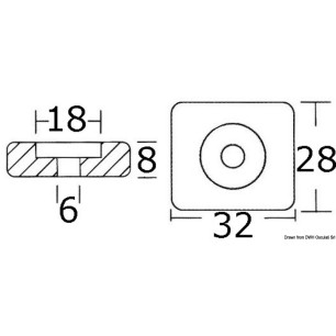 
Anode zinc pour Honda 8/20 HP 
