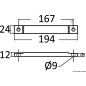 
Anode barre zinc pour Verado 
