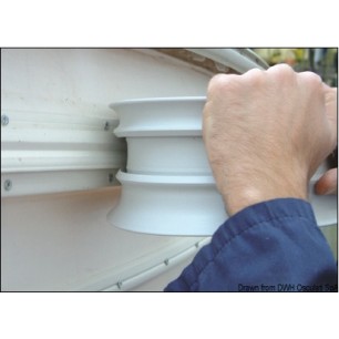 
Seulement défense de quai Radial PVC blanc 32 mm 
