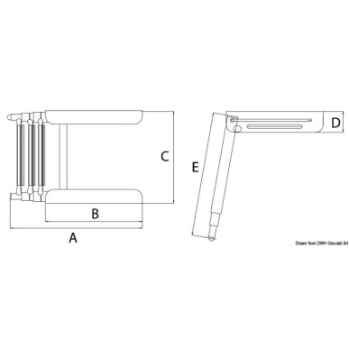 Echelle télescopique 3 marches p. 40.472.03/05 | EAN 8033137150623 Ref 48.472.40