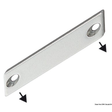 Fermeture magnétique angulaire blanc | EAN 8033137211669 Ref 38.107.47