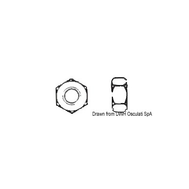 Ecrou hexagonal 5 AISI 316 316.934/5| EAN 8033137181580 Ref A4-934-05